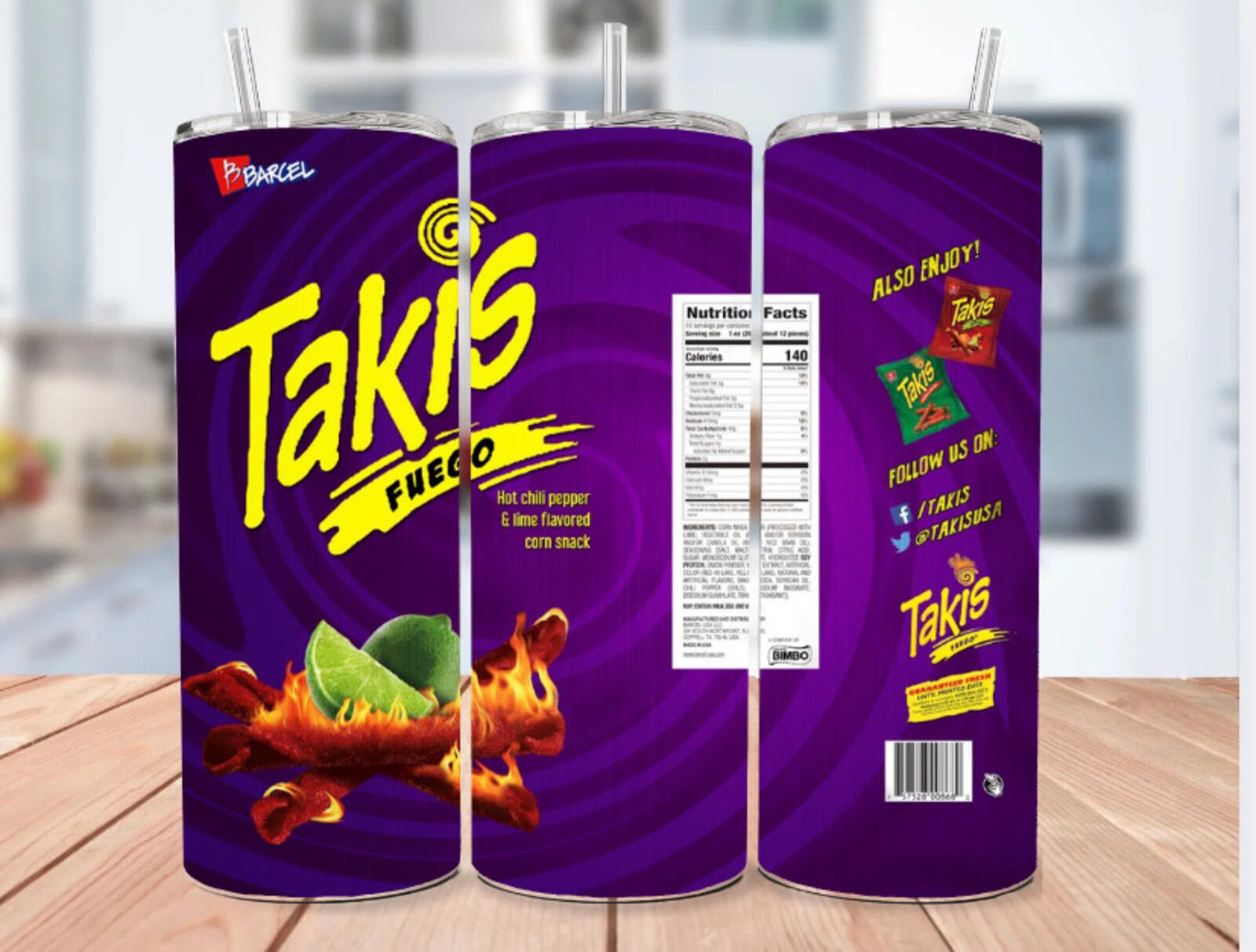 Other Takis Fuego Stainless Steel Hot Chili Pepper Tumbler- 20 oz Size ONE SIZE - 1 Thumbnail