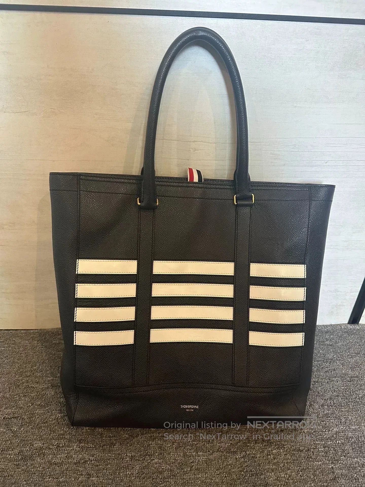 Thom Browne Thom Browne Four Stripe Commuter Briefcase. Size ONE SIZE - 1 Thumbnail