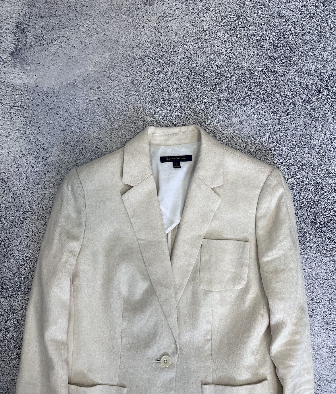 Brooks Brothers Brooks Brothers Women Blazer 100% Linen Made In Philippines Size S / US 4 / IT 40 - 4 Thumbnail