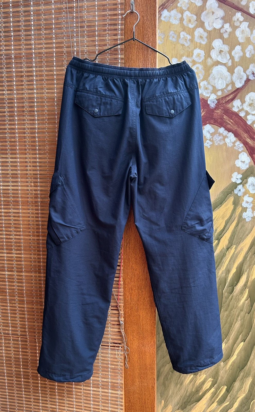 Nike Vintage Nike Nylon Cargo Pants Size M Navy Blue Size US 32 / EU 48 - 2 Thumbnail