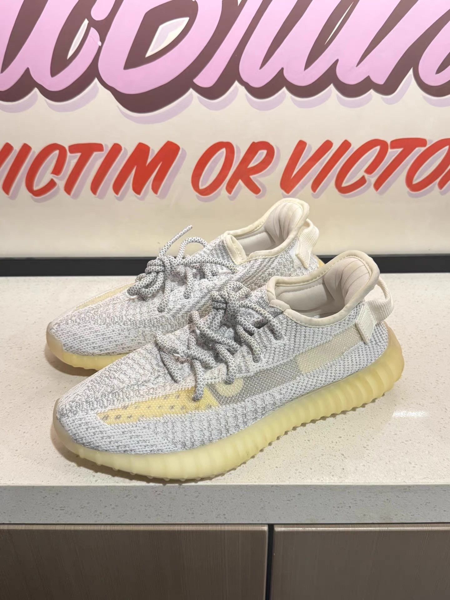 Adidas adidas Originals Yeezy Boost 350 V2 Static "Starry Sky" Ｑ20 Size US 5 / EU 37 - 1 Thumbnail