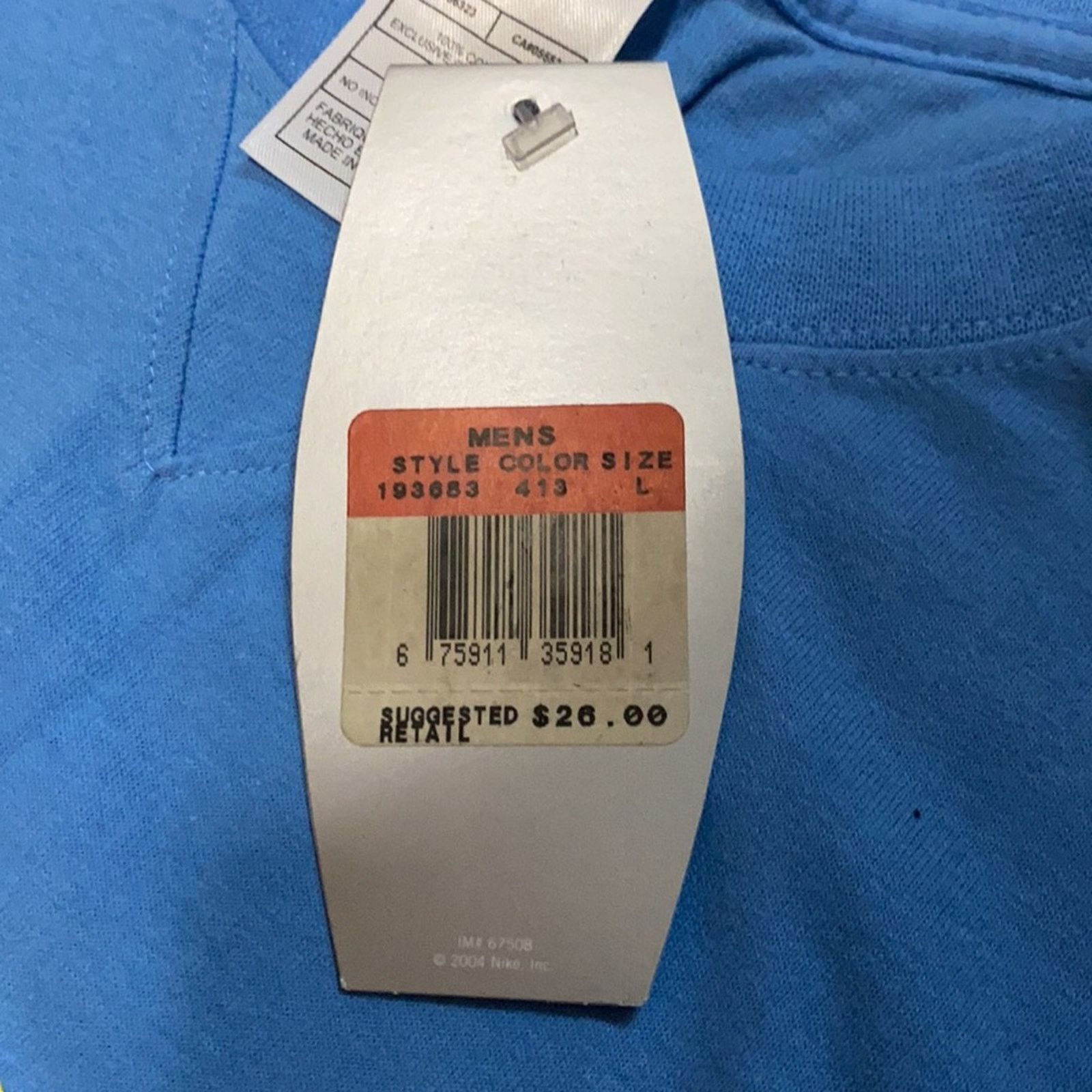 Jordan Brand 2004 Jordan Carmelo Anthony short sleeve Size US L / EU 52-54 / 3 - 8 Thumbnail