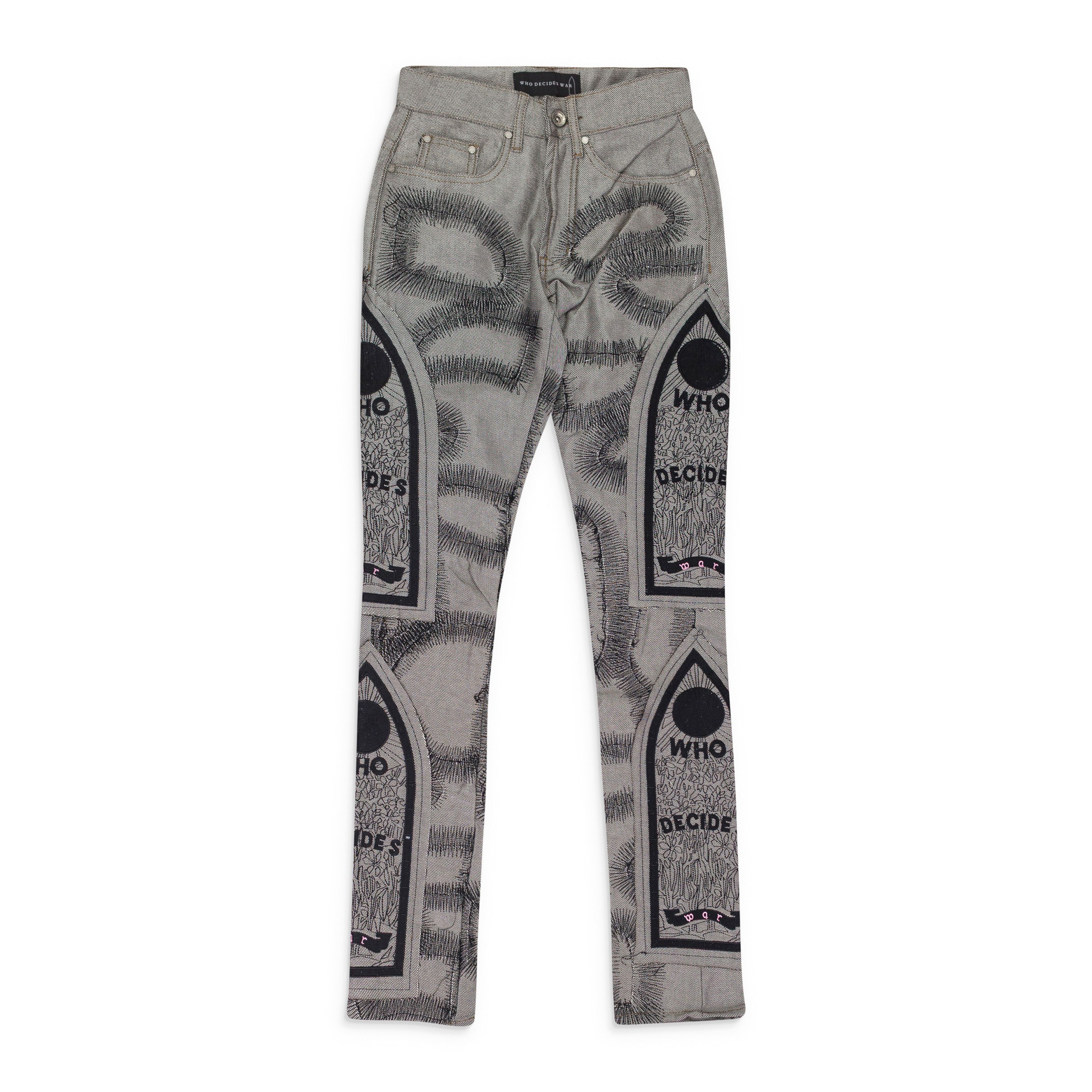 Jeans Who Decides War "Chrome Fusion Denim" Taille 36 - 100% Denim Gris - NEUF Avec étiquettes