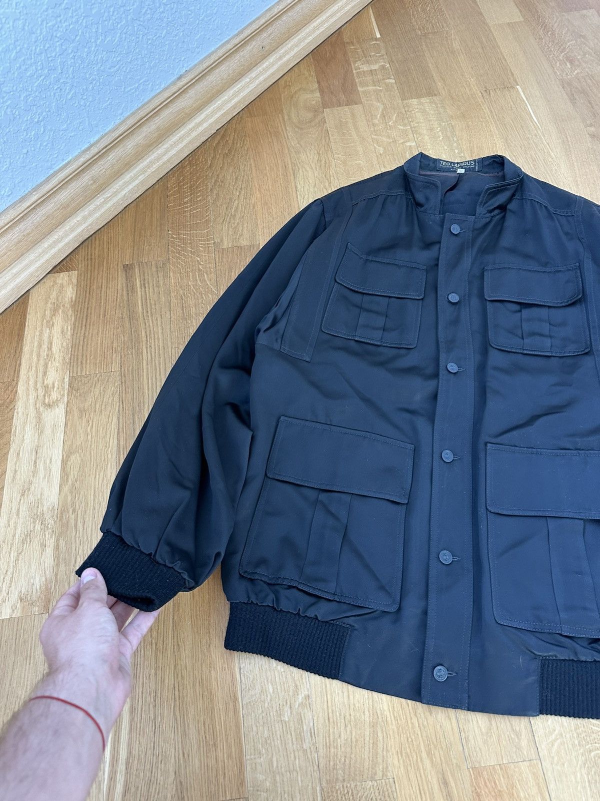 TED LAPIDUS Rare Ted Lapidus Button Light Jacket Multipocket Black Size US L / EU 52-54 / 3 - 7 Thumbnail