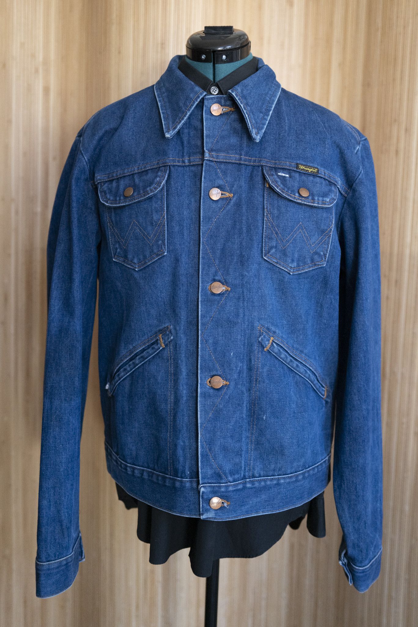 image of Wrangler 100% Cotton Denim Jacket, Men's (Size XL)