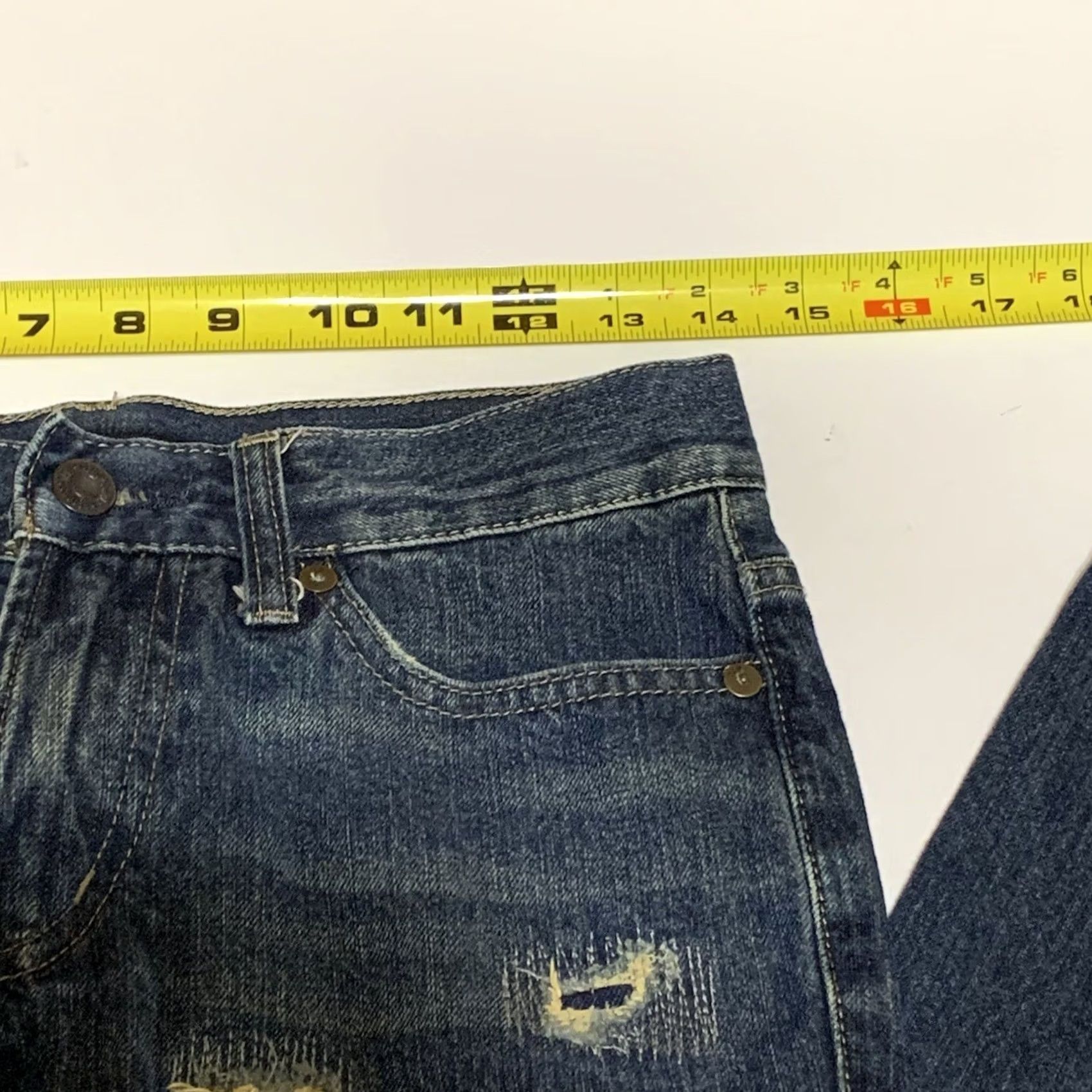 Aeropostale VINTAGE Aeropostale Mens Skinny Jeans 28x30 Distressed Denim Blue 28 Inseam 29.5 Inseam Jeans Mens Skinny Size US 28 / EU 44 - 4 Thumbnail