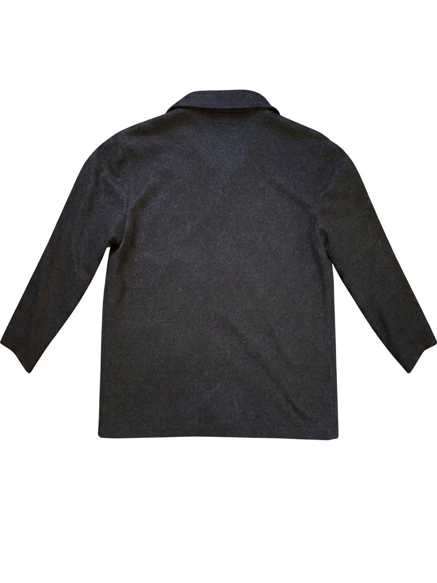agnes b. agnès b. Homme Single-Breasted Wool Coat in Charcoal Size US L / EU 52-54 / 3 - 2 Thumbnail