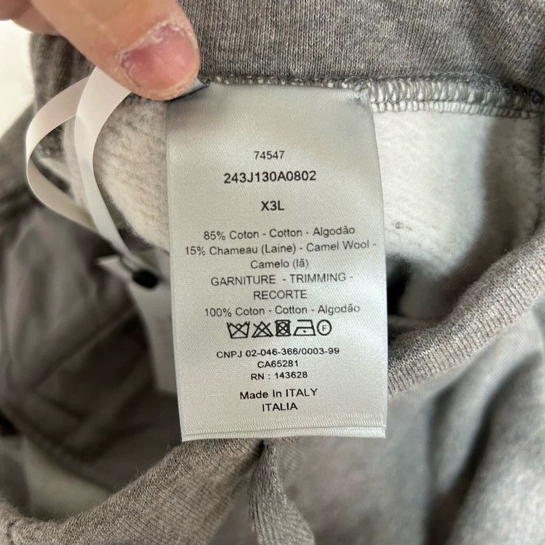 Dior Dior SizeXXXL Light gray lace-up knitted sports pants Size US 39 - 4 Thumbnail