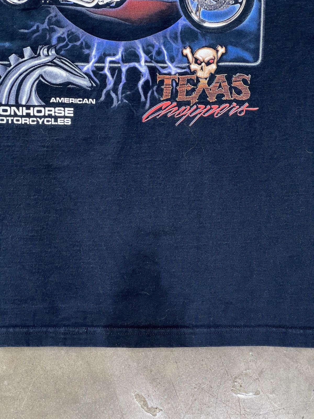 Harley Davidson Vintage 2002 Sturgis Thunder Texas Chopper Motorcycle Tee XL Size US XL / EU 56 / 4 - 6 Thumbnail