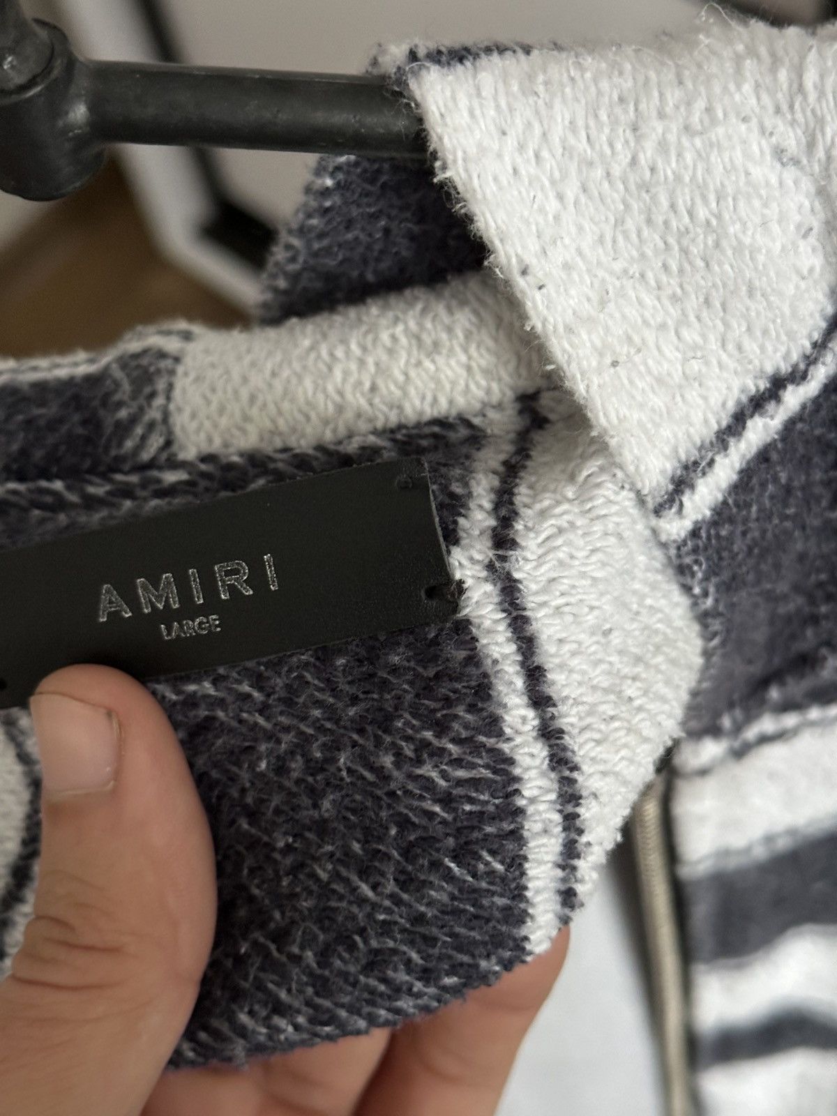 Amiri Amiri Baja Zip Hoodie Striped Size US L / EU 52-54 / 3 - 13 Thumbnail