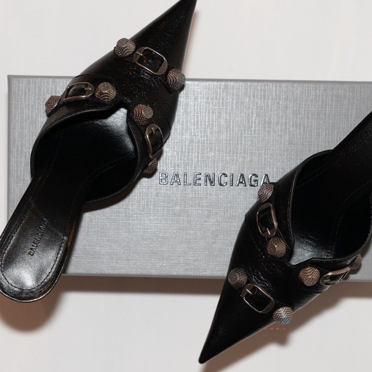 Balenciaga Balenciaga Cagole Pointed Toe Mules Size US 8 / IT 38 - 5 Thumbnail