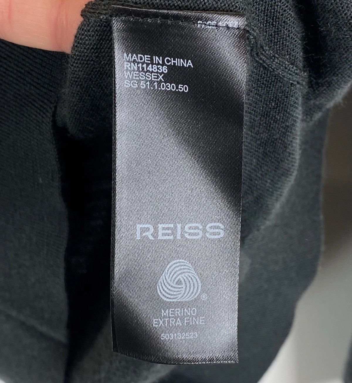 Reiss Reiss Wessex Merino Wool Crew Neck Jumper Sweater Pullover Size US L / EU 52-54 / 3 - 5 Thumbnail