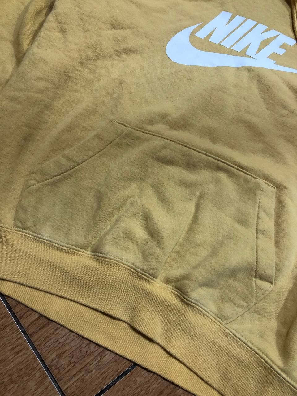 Nike Nike Yellow Fleece Hoodie Big Center Swoosh Logo Size US S / EU 44-46 / 1 - 20 Thumbnail