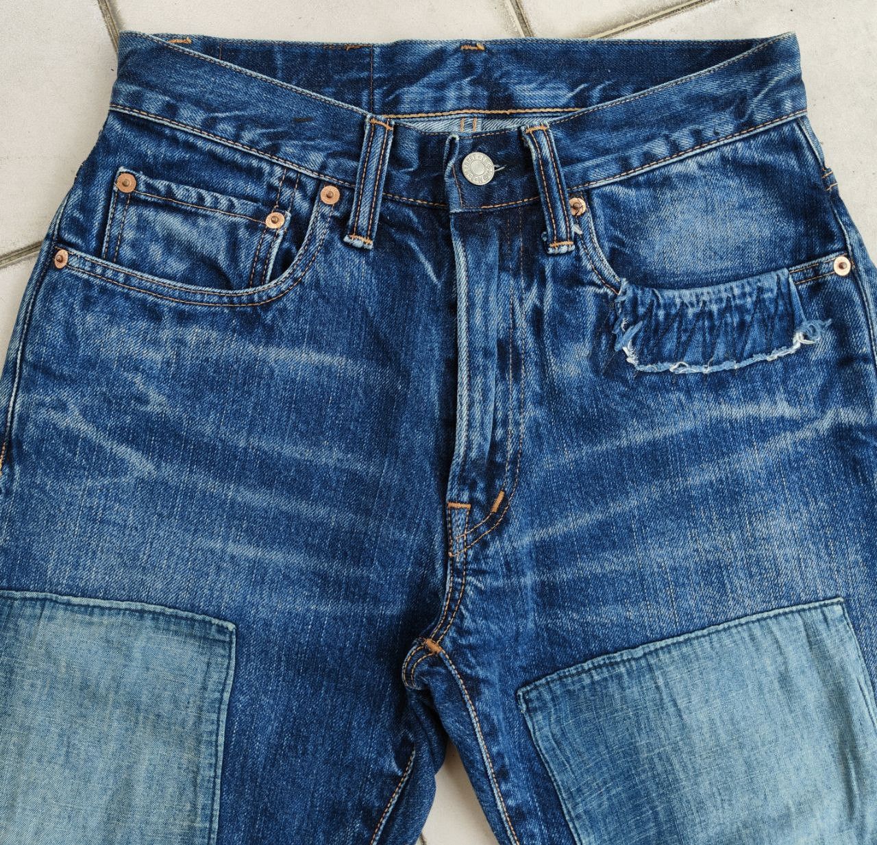 Blue Blue Japan Blue Blue Japan Patch Denim Size US 29 - 6 Thumbnail