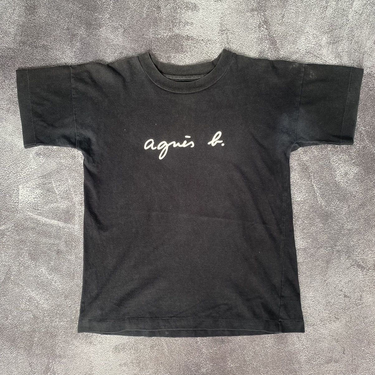Designer Vintage Agnes B spellout Logo Tee Size US S / EU 44-46 / 1 - 1 Thumbnail