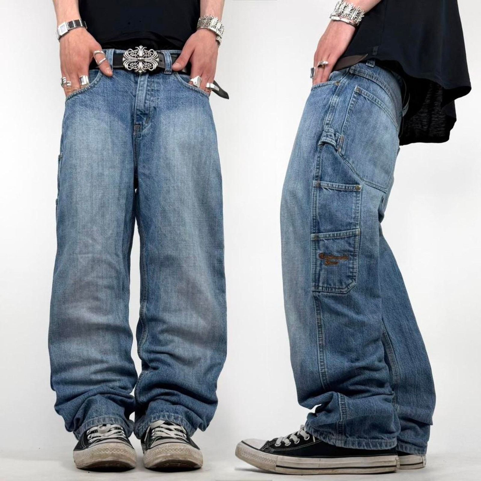Fox Racing × JNCO × Streetwear Vintage y2k Fox Racing Embroided