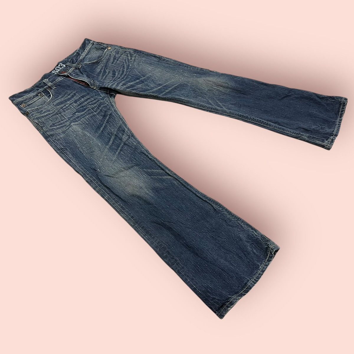 14th Addiction × Edwin × Le Grande Bleu (L.G.B.) VINTAGE FLARED JEANS EDWIN 503 JAPAN (W32'-33') Size US 33 - 7 Thumbnail