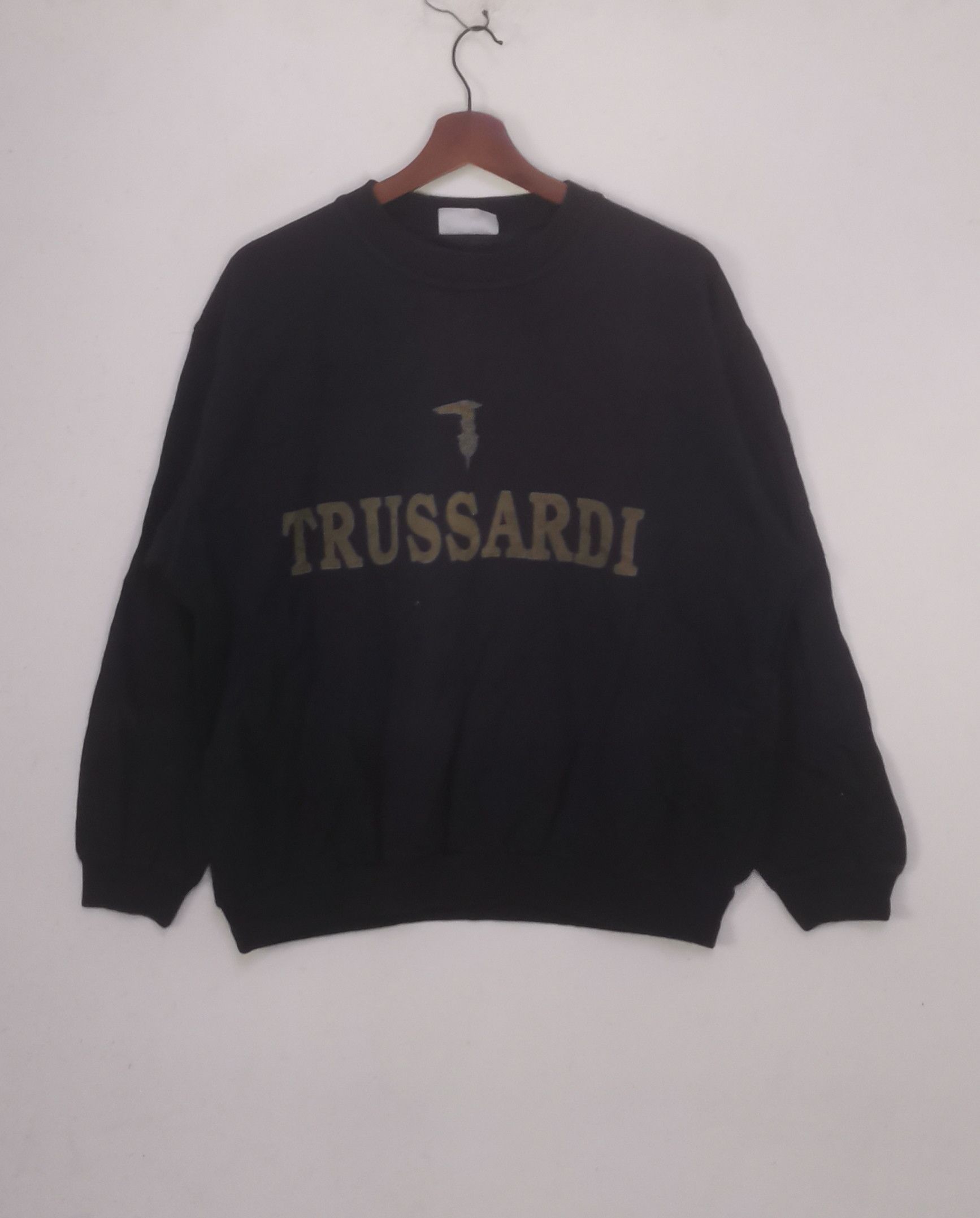 Trussardi Rare Trussardi sweatshirt navy blue colour Size US L / EU 52-54 / 3 - 1 Thumbnail