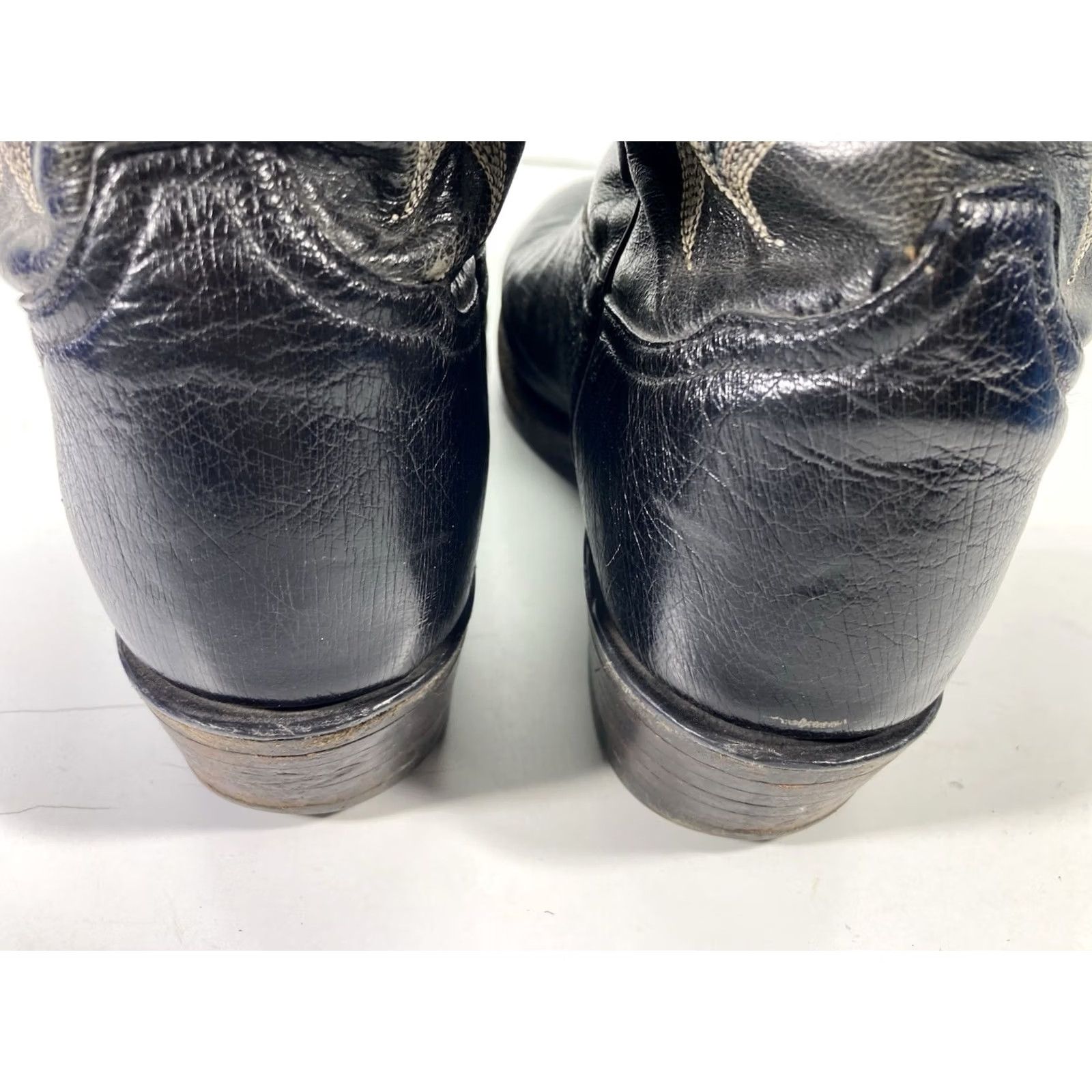 Tony Lama Tony Lama CT871 Boots Men 9.5D Black Ostrich Leather Western Cowboy Boots Size US 10 / EU 43 - 7 Thumbnail