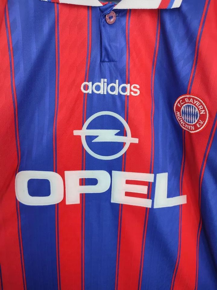 Adidas 1995/97 FC Bayern Munich Munchen #18 KLINSMANN signature Size US L / EU 52-54 / 3 - 2 Thumbnail