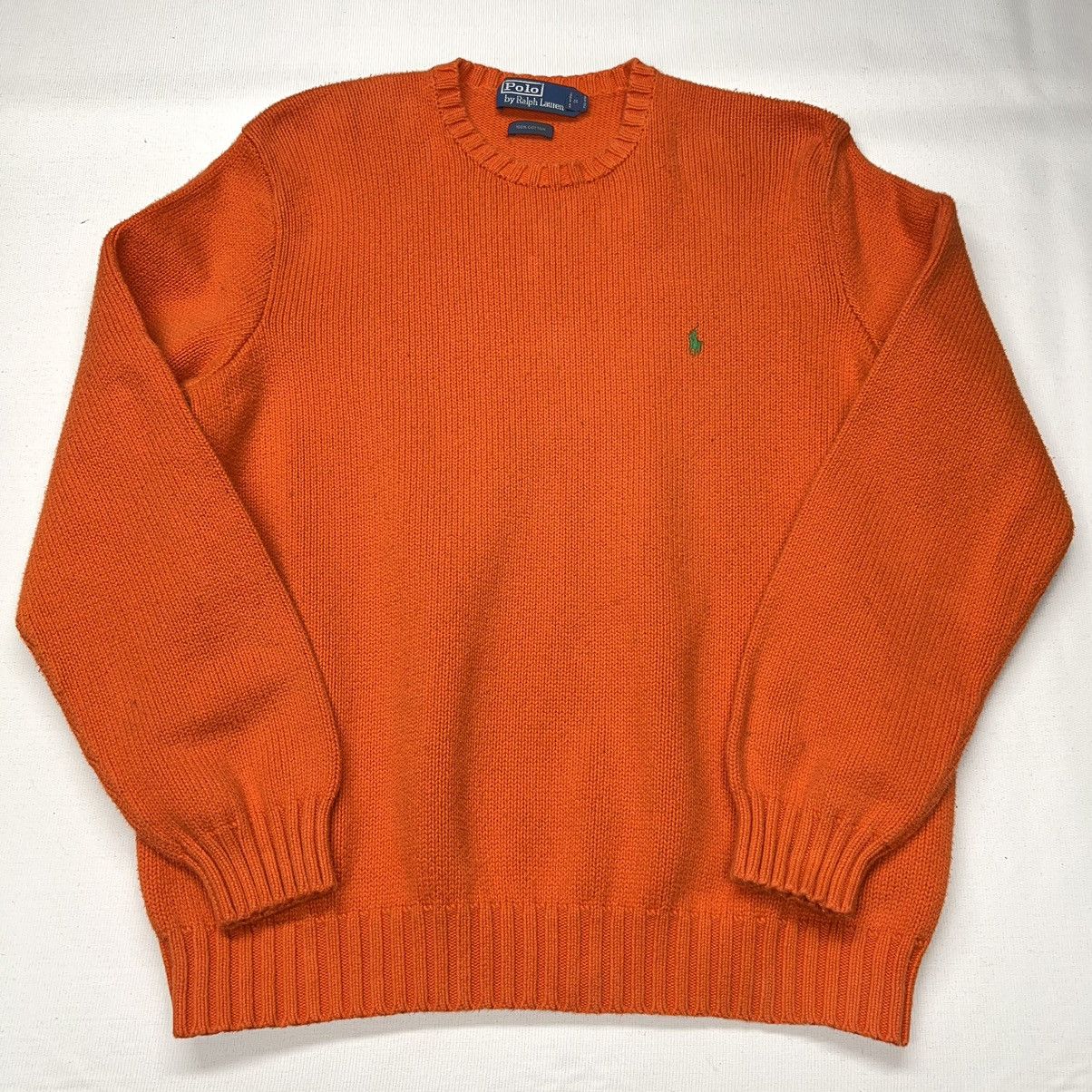 Polo Ralph Lauren Polo Ralph Lauren Sweater Orange Knit Pullover Cotton Logo Grailed