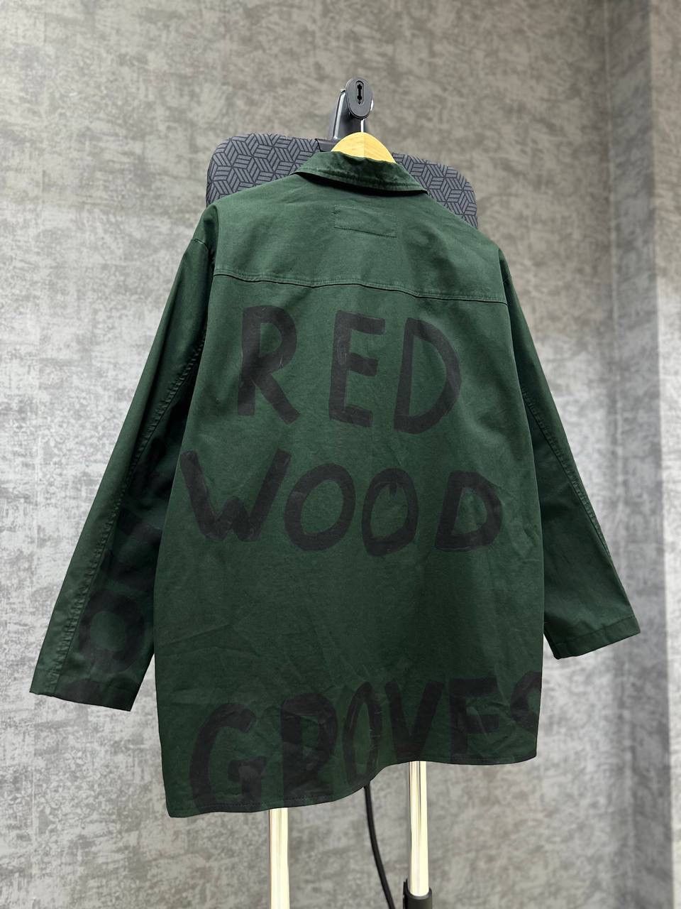 Rundholz × Vintage Vintage Rundholz DIP Green Print Long Shirt Big Logo Size US M / EU 48-50 / 2 - 12 Thumbnail