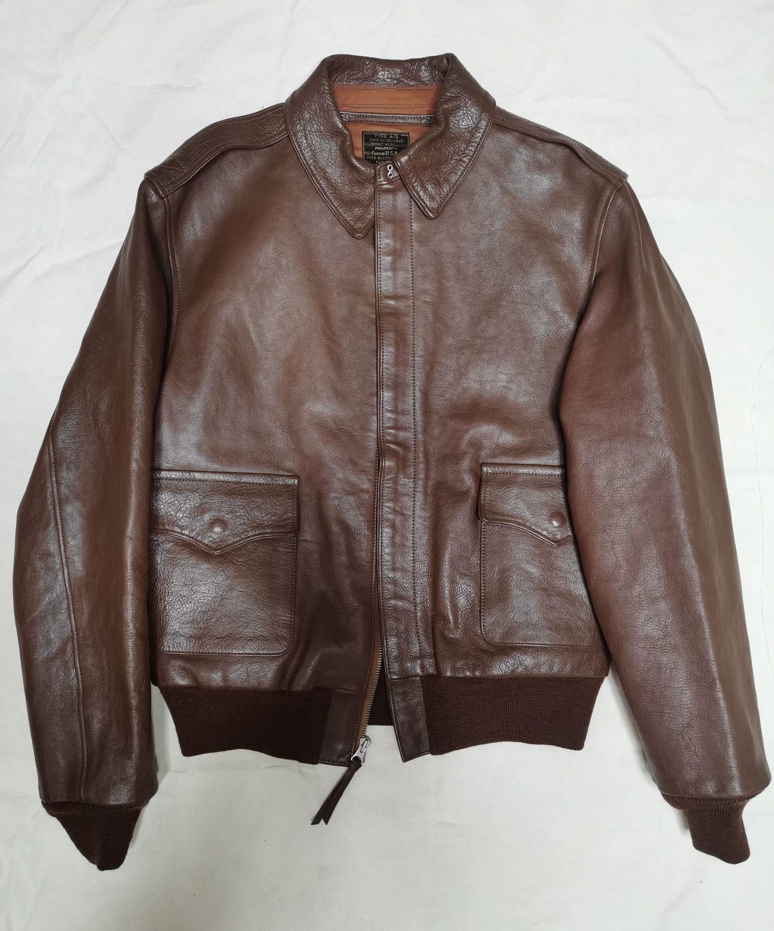 TOYS McCOY Toys McCoy A2 Leather Jacket Size US S / EU 44-46 / 1 - 1 Thumbnail