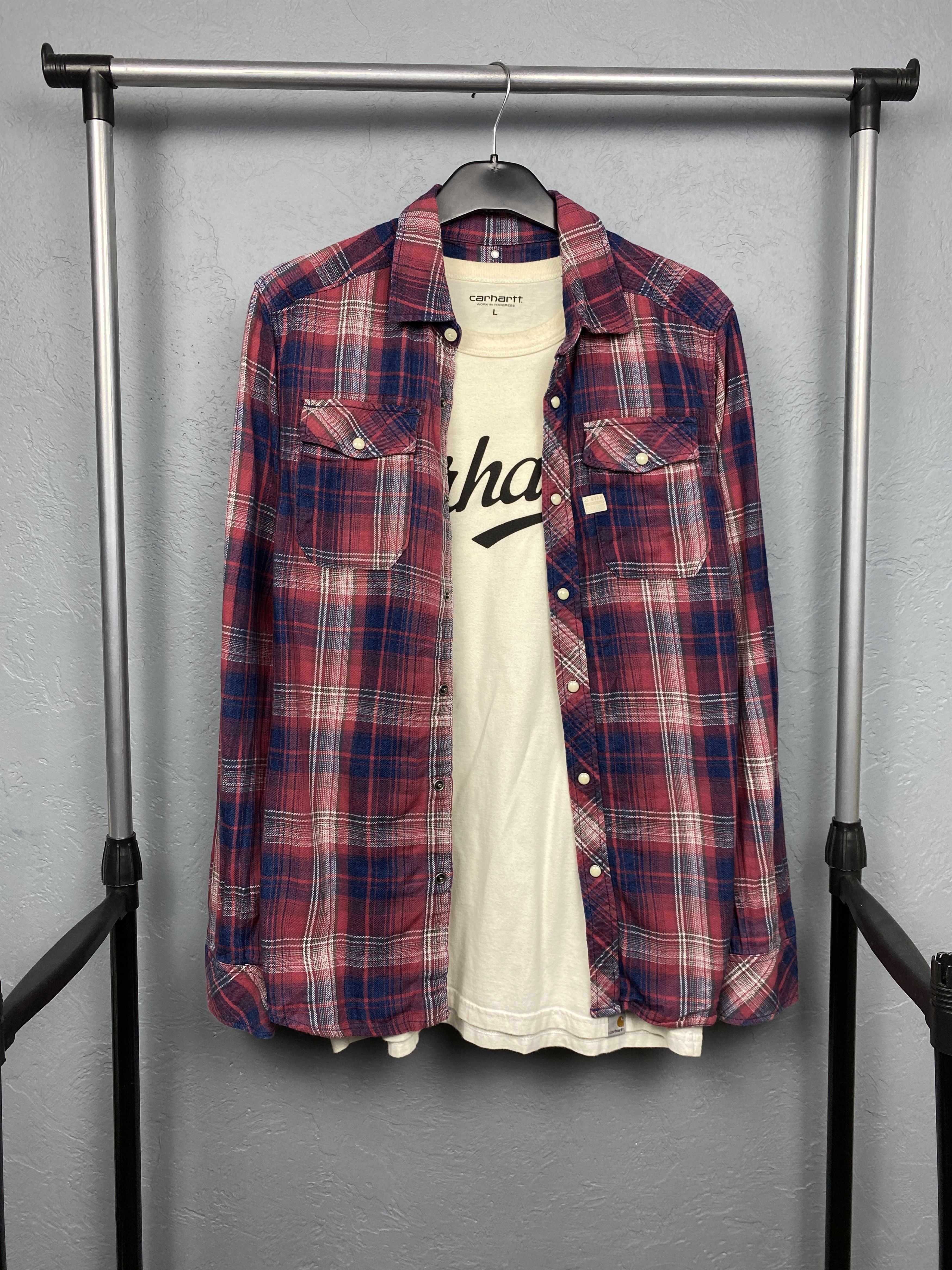 G-Star G Star Raw Vintage Mens Flannel Plaid Shirt Size US S / EU 44-46 / 1 - 1 Thumbnail