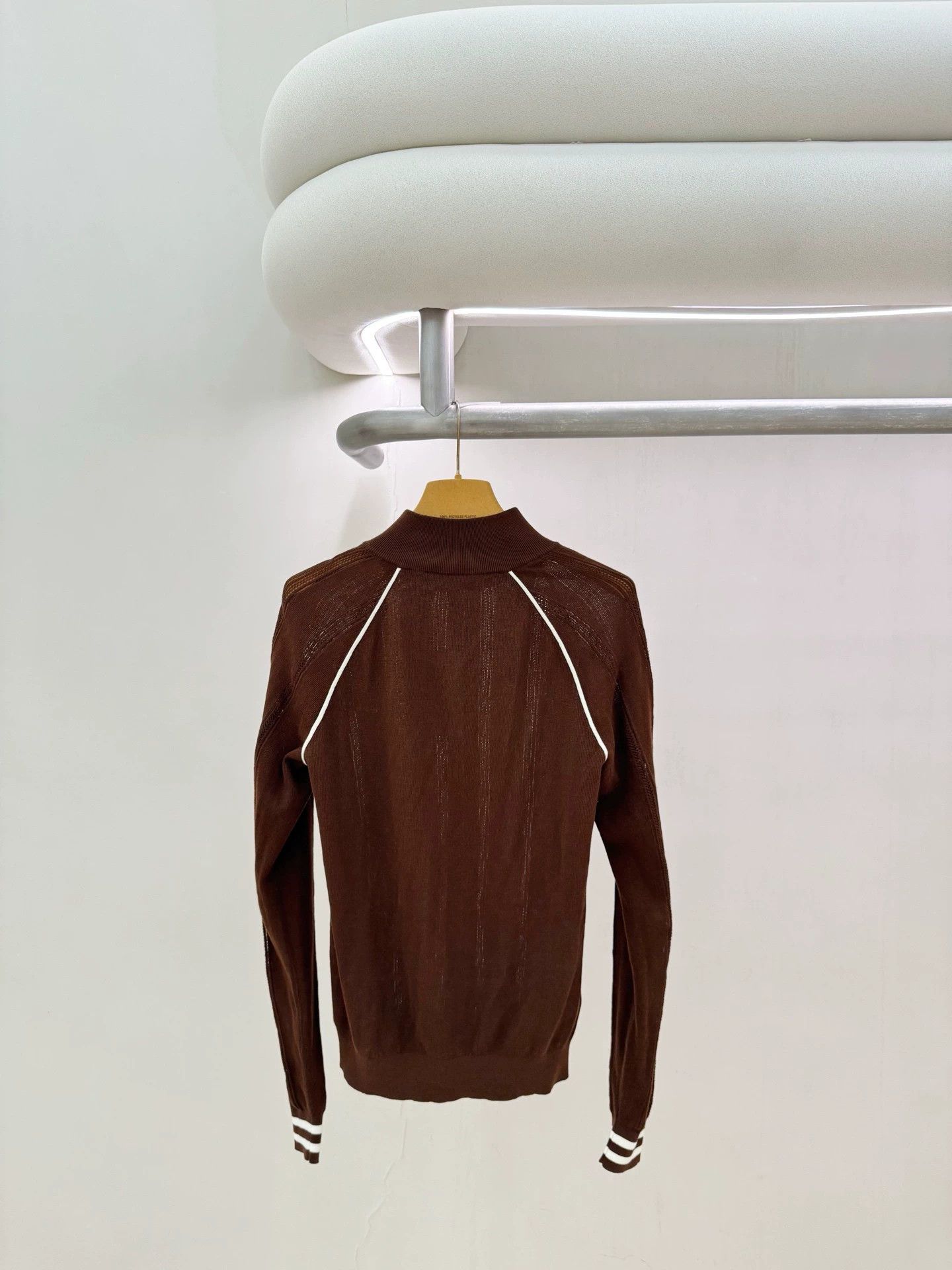 Miu Miu Miu Miu 25fw brown zipper knit cardigan used Size XS / US 0-2 / IT 36-38 - 2 Thumbnail