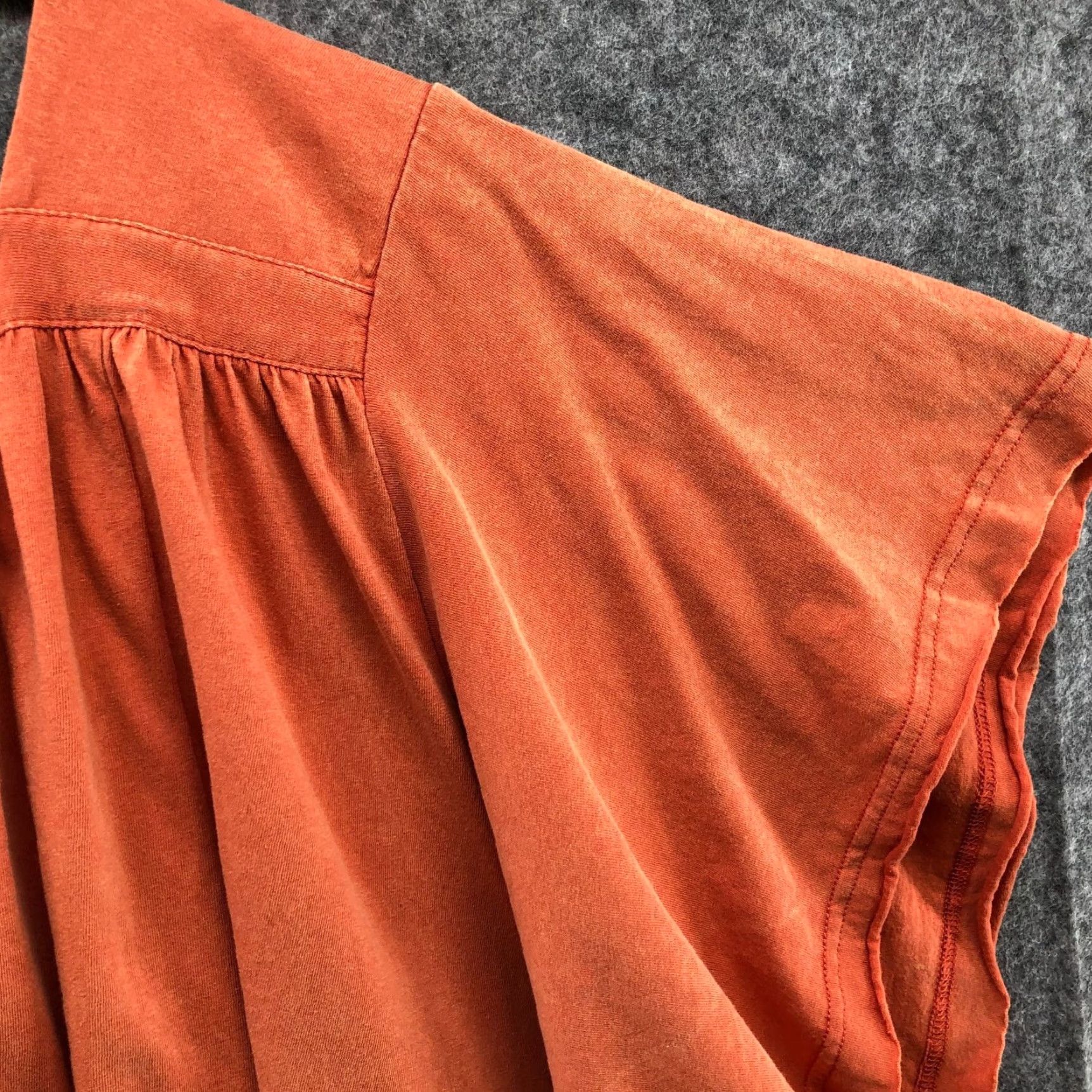 Vintage VINTAGE Oddy Boho Cotton Blouse Womens 1X Short Sleeve Square Neck Tie Back Plus Size Bohemian Size XL / US 12-14 / IT 48-50 - 6 Thumbnail