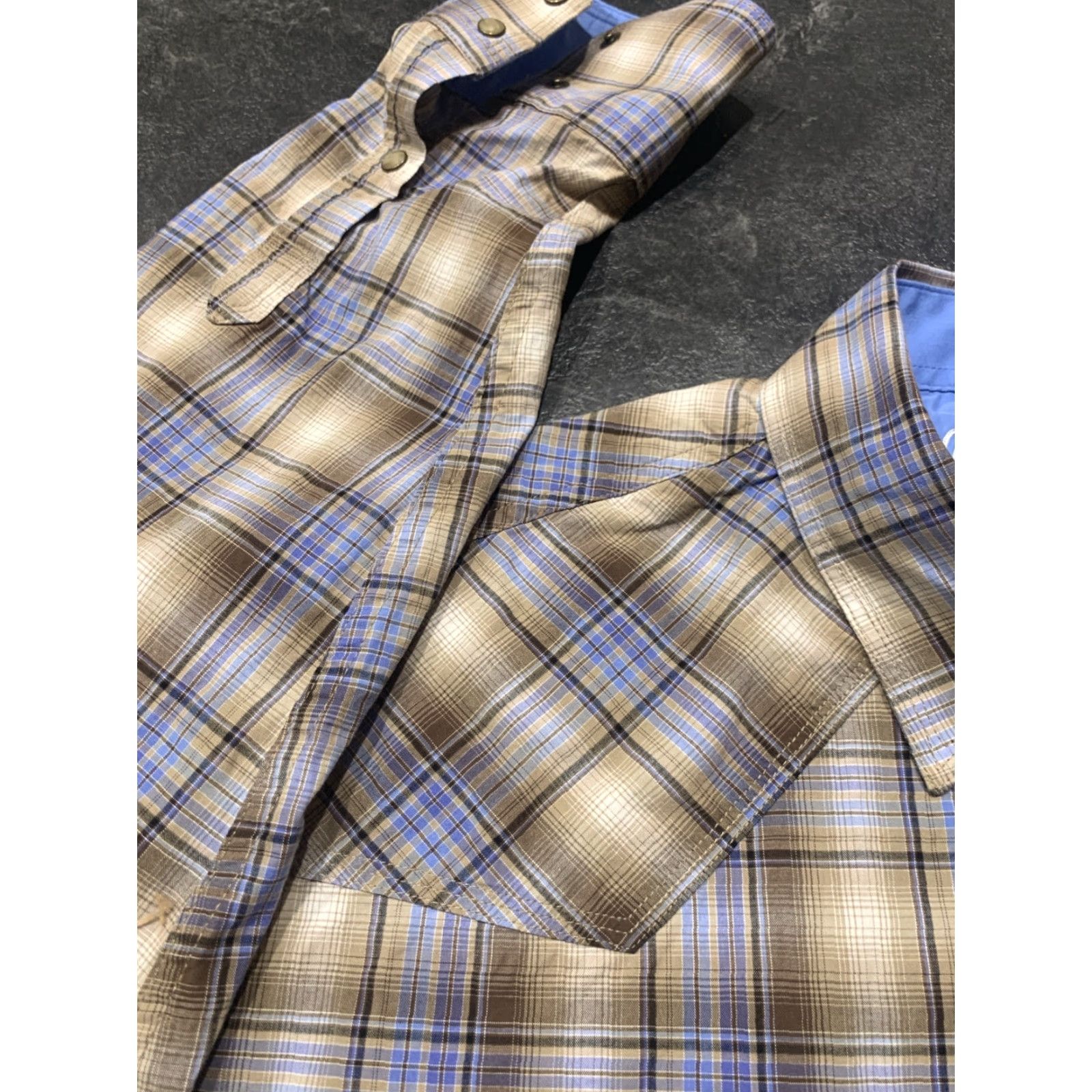 Wrangler VINTAGE Wrangler Western Shirt Men’s XL Long Sleeve Plaid Brown Cowboy Rodeo Button-Up Size US XL / EU 56 / 4 - 6 Thumbnail