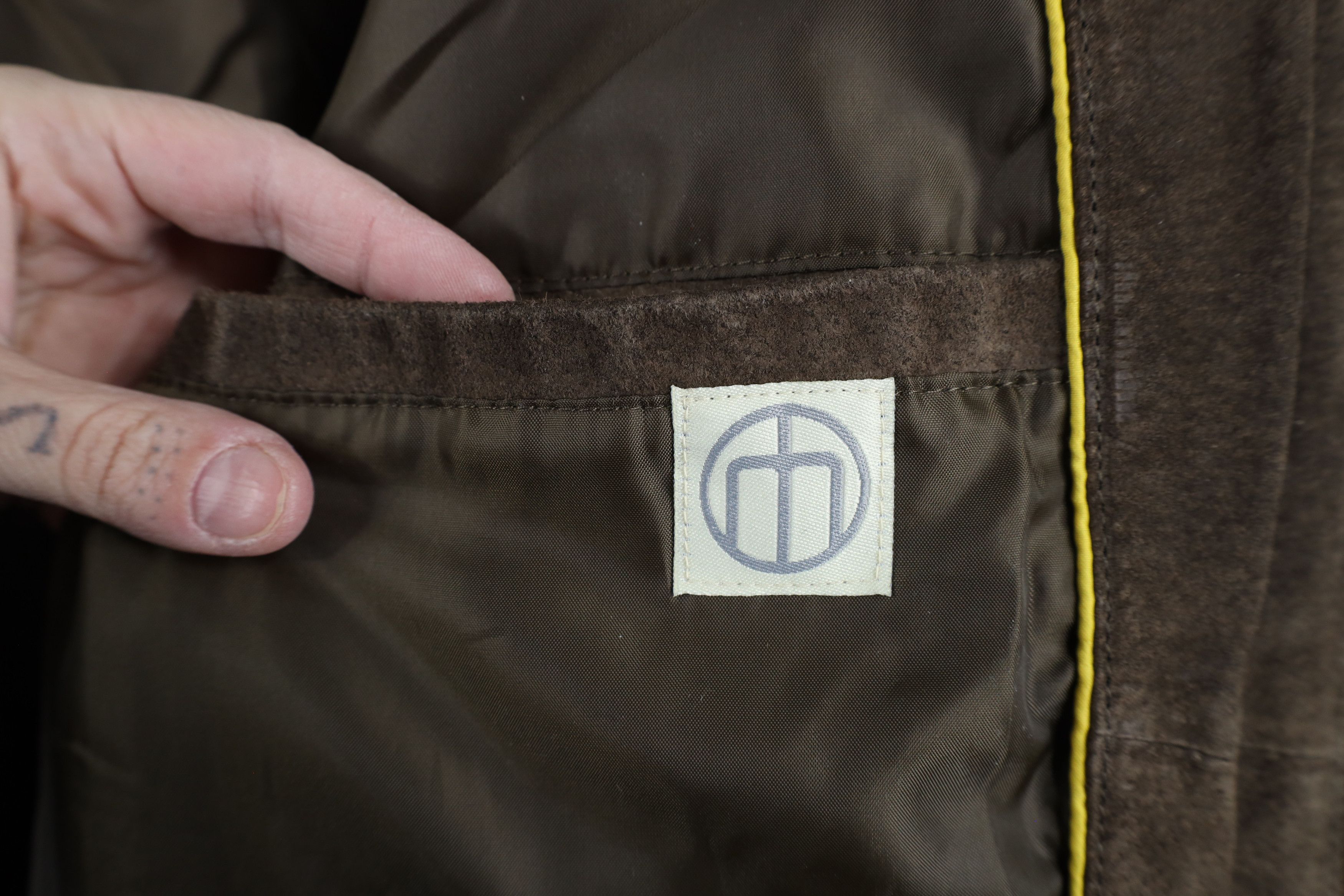 Vintage Vintage 90s Streetwear Suede Leather Full Zip Jacket Brown Size US XXL / EU 58 / 5 - 11 Thumbnail