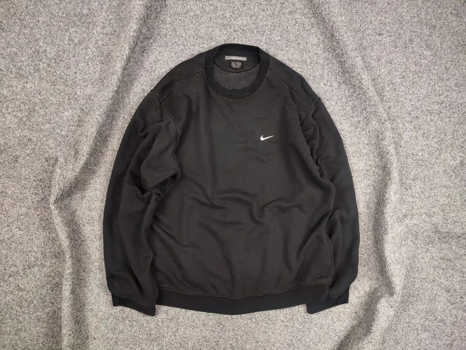 Nike Vintage 90's Nike Logo Black Faded Square Sweatshirts USA Size US XL / EU 56 / 4 - 1 Thumbnail