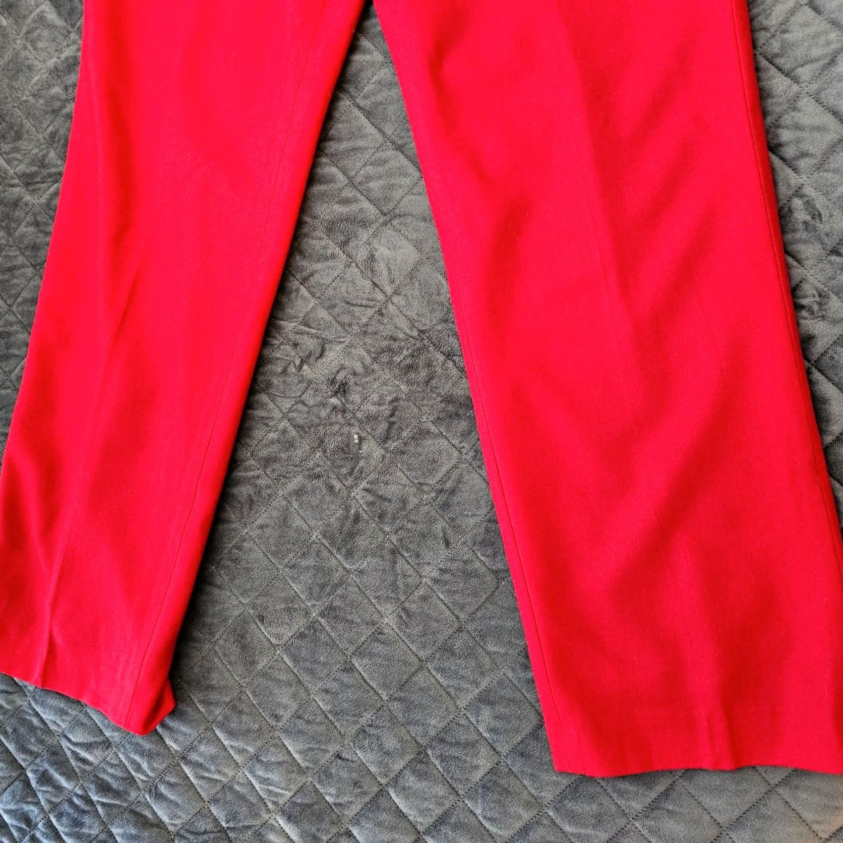 Vintage VINTAGE Harve Benard Wool Lined High Waist Trousers Red Size 12 Women Dress Pants Size 34" / US 12 / IT 48 - 2 Thumbnail