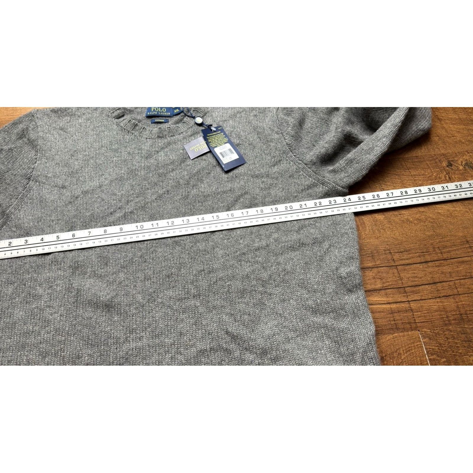 Ralph Lauren NWT POLO RALPH LAUREN Gray Crewneck 100% Cashmere Sweater Mens 2XL Size Crew Neck Pullover Winter Size US XXL / EU 58 / 5 - 7 Thumbnail