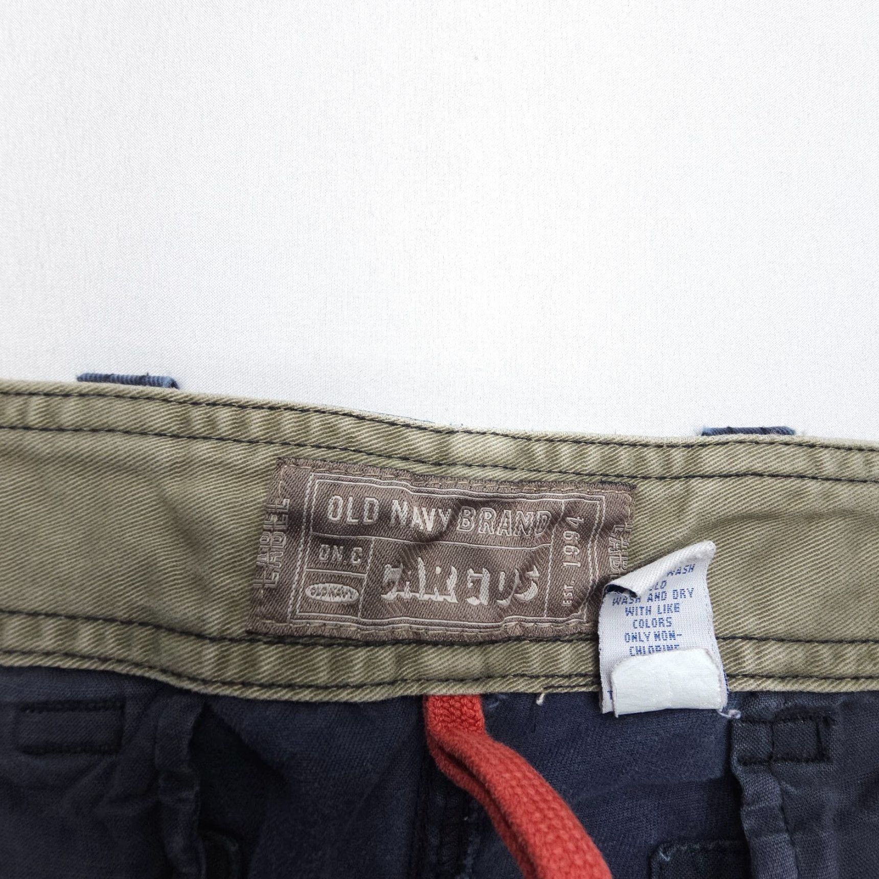 Old Navy VINTAGE Old Navy Cargo Pants Mens 38 x 30 Blue Cotton Twill Army 90s 5-Pocket Regular Straight Size US 38 / EU 54 - 3 Thumbnail