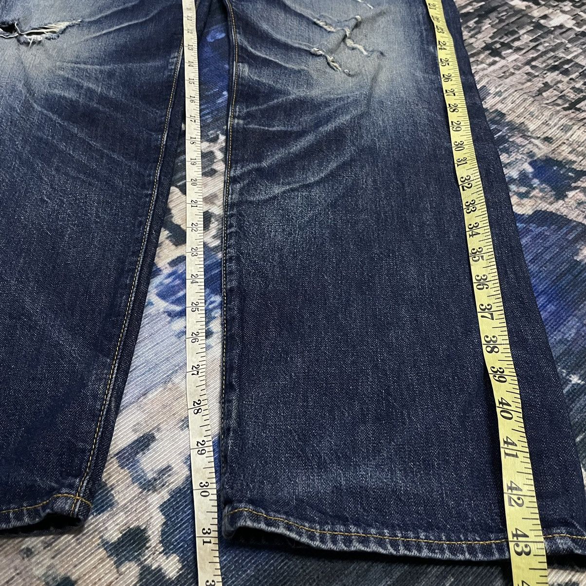 GU × Undercover 🇯🇵 GU Straight Baggy Distressed Undercover Style Indigo Denim Size US 35 - 13 Thumbnail