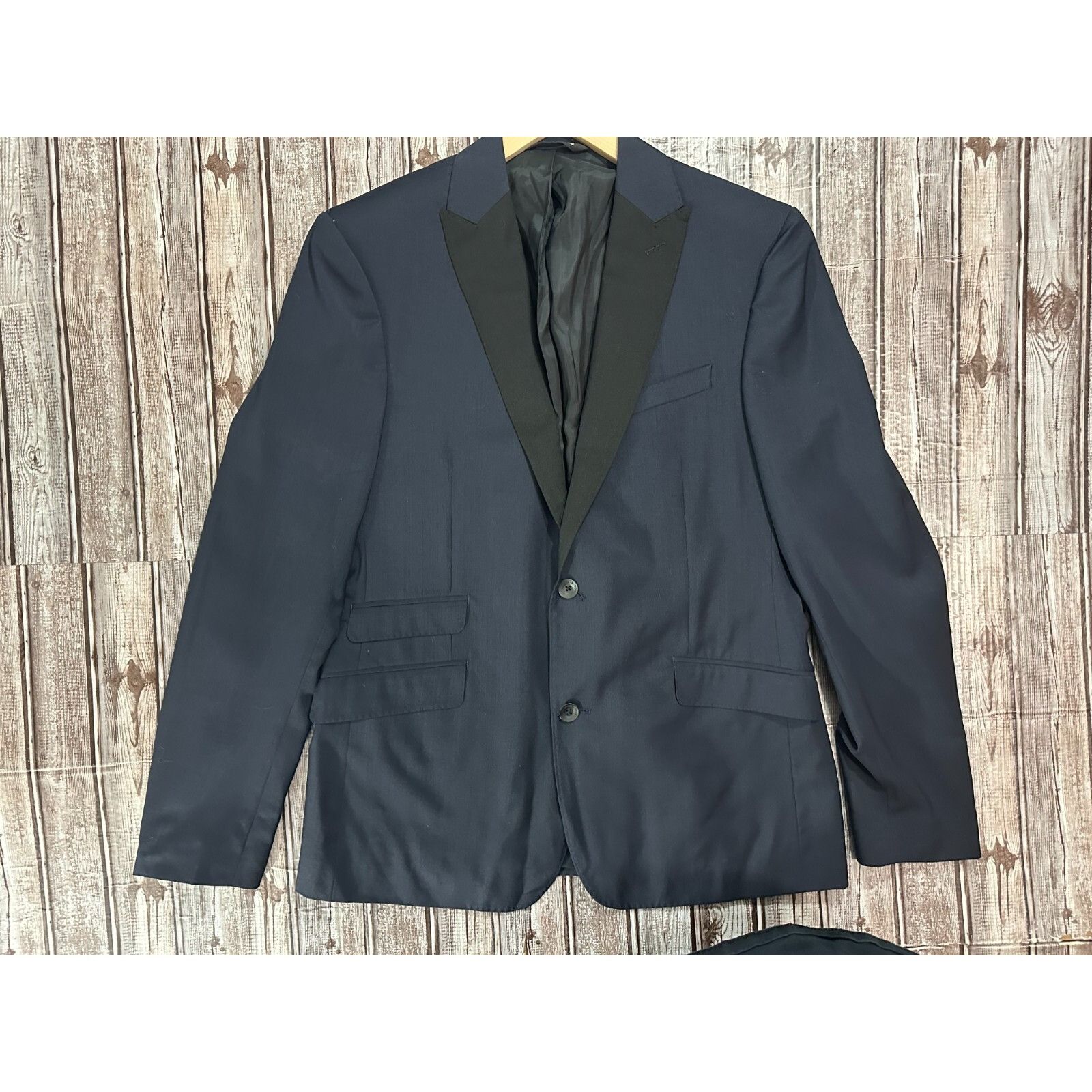 Rag & Bone Rag & Bone Tuxedo Blazer jacket Size 40 color navy / black Size 40R - 1 Thumbnail