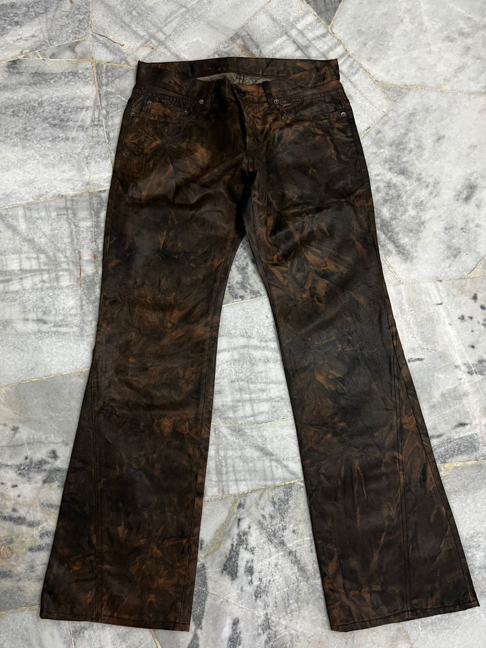 PPFM PPFM Tie Dye Crazy Colour Flare Pants Size US 30 / EU 46 - 4 Thumbnail
