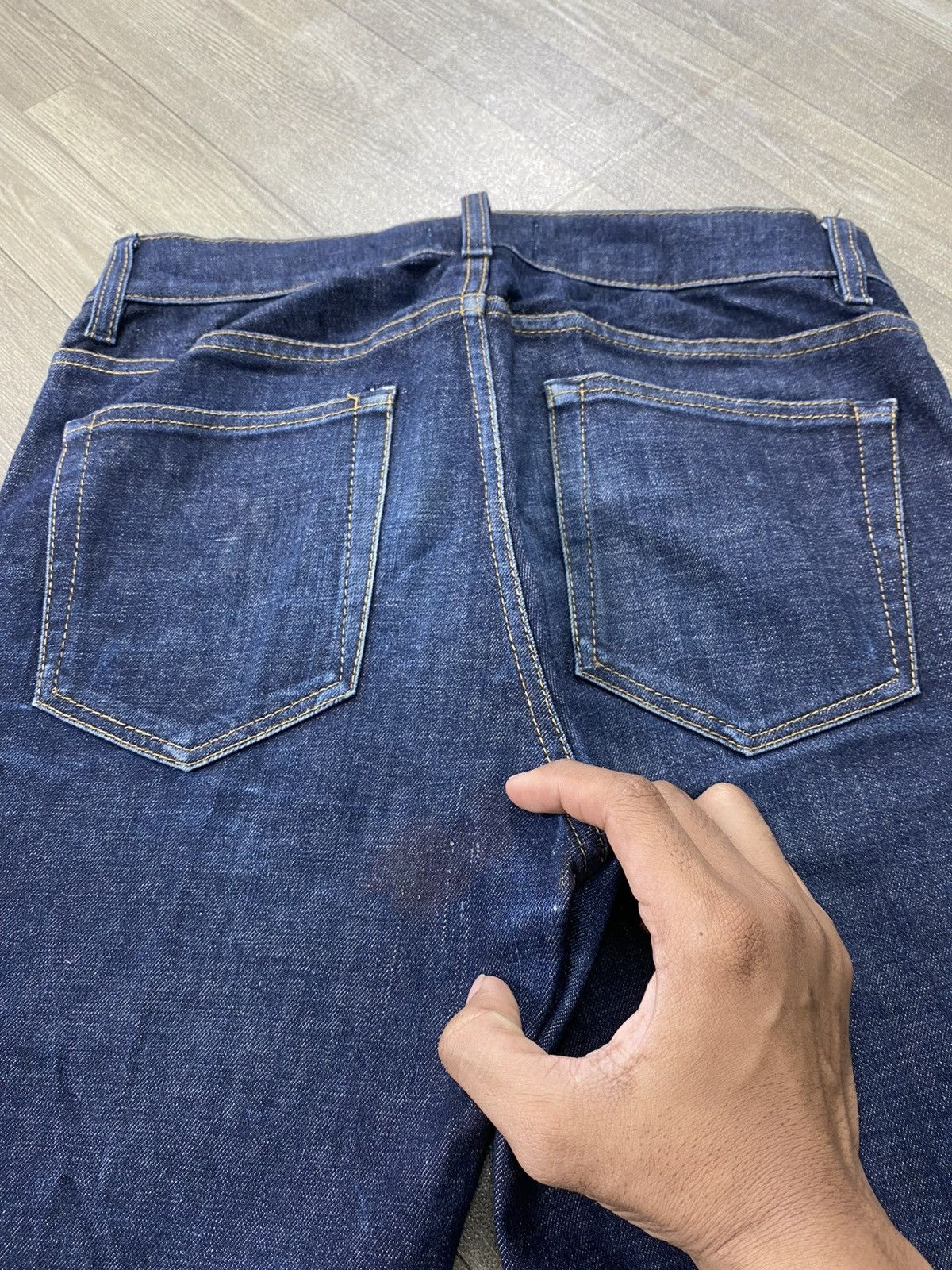 Acne Studios Luxury Acne Studios Ace Raw Gothic Skinny Blue Jeans Size US 27 - 16 Thumbnail