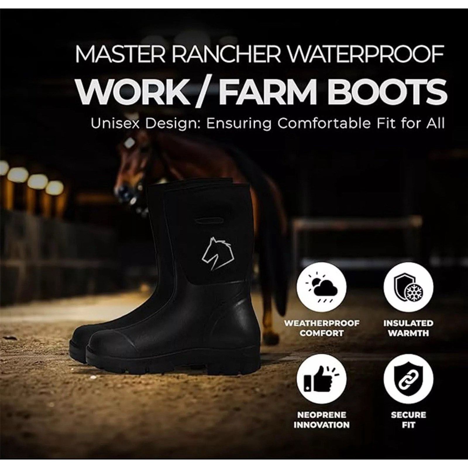 & Other Stories Master Rancher Heavy Duty Work Farm Boots Men's 9 Women's 11 Size US 9 / EU 42 - 4 Thumbnail