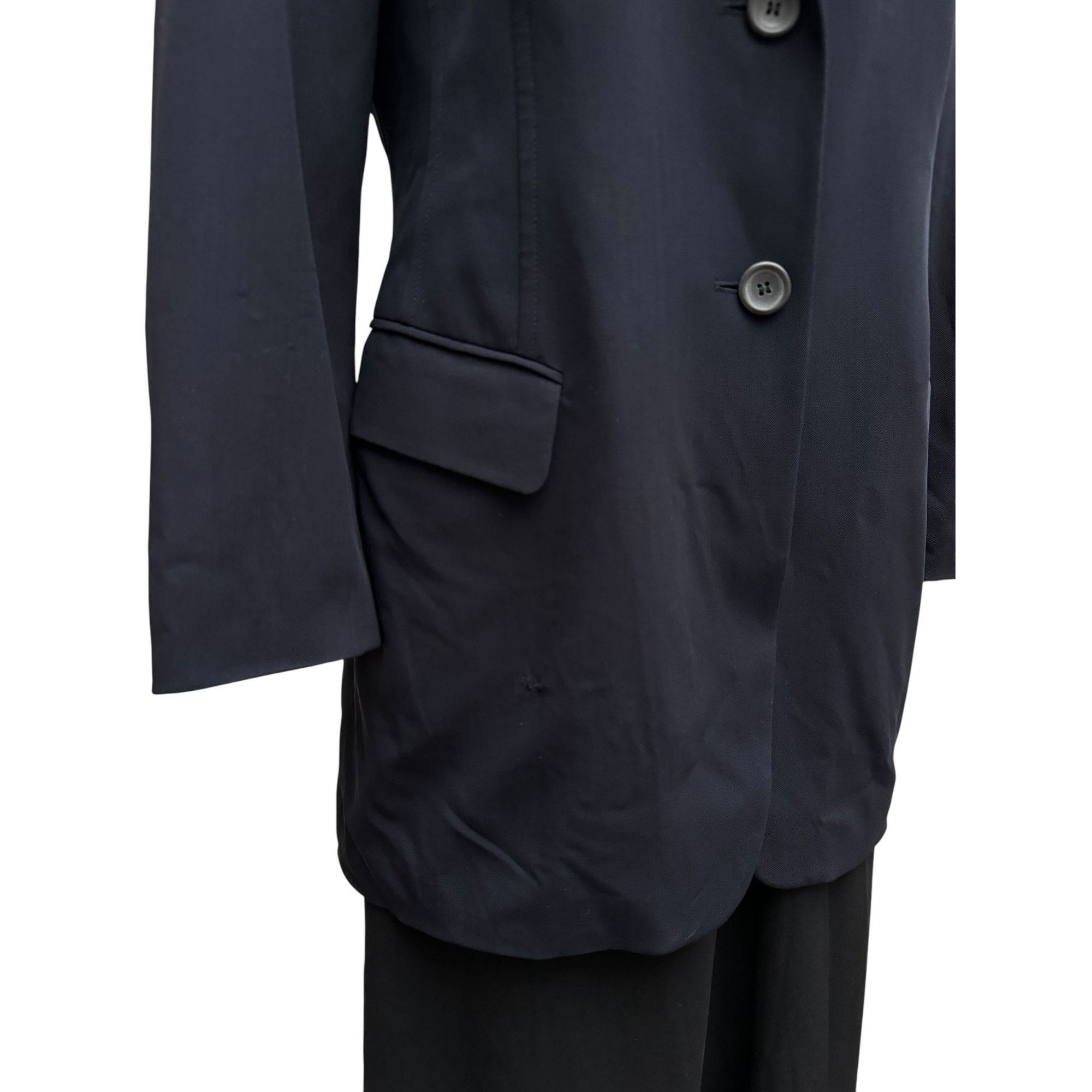 Jil Sander Navy Wool Blazer Jacket Size M / US 6-8 / IT 42-44 - 4 Thumbnail