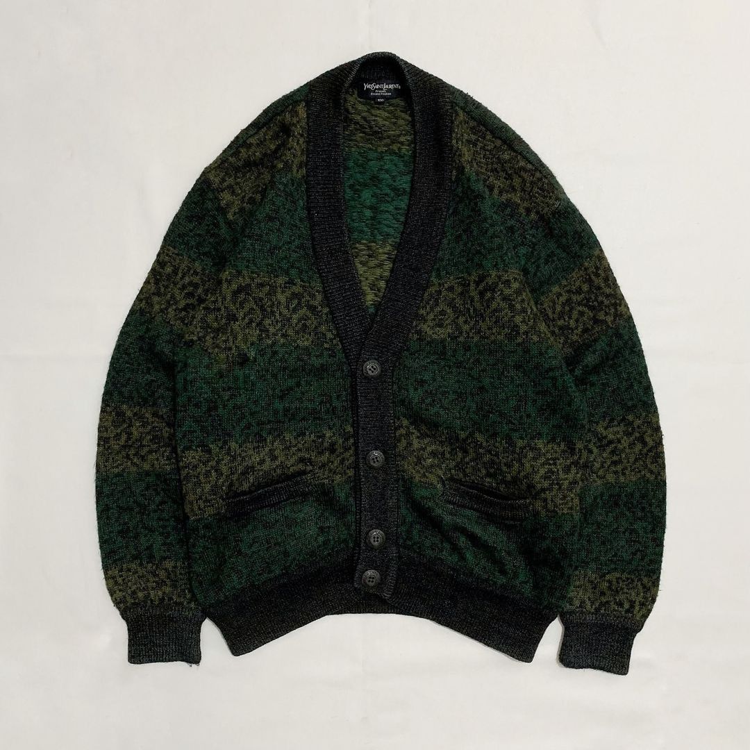 Yves Saint Laurent Vintage Yves Saint Laurent Cardigan Wool Grandpa Sweater Size US L / EU 52-54 / 3 - 5 Thumbnail