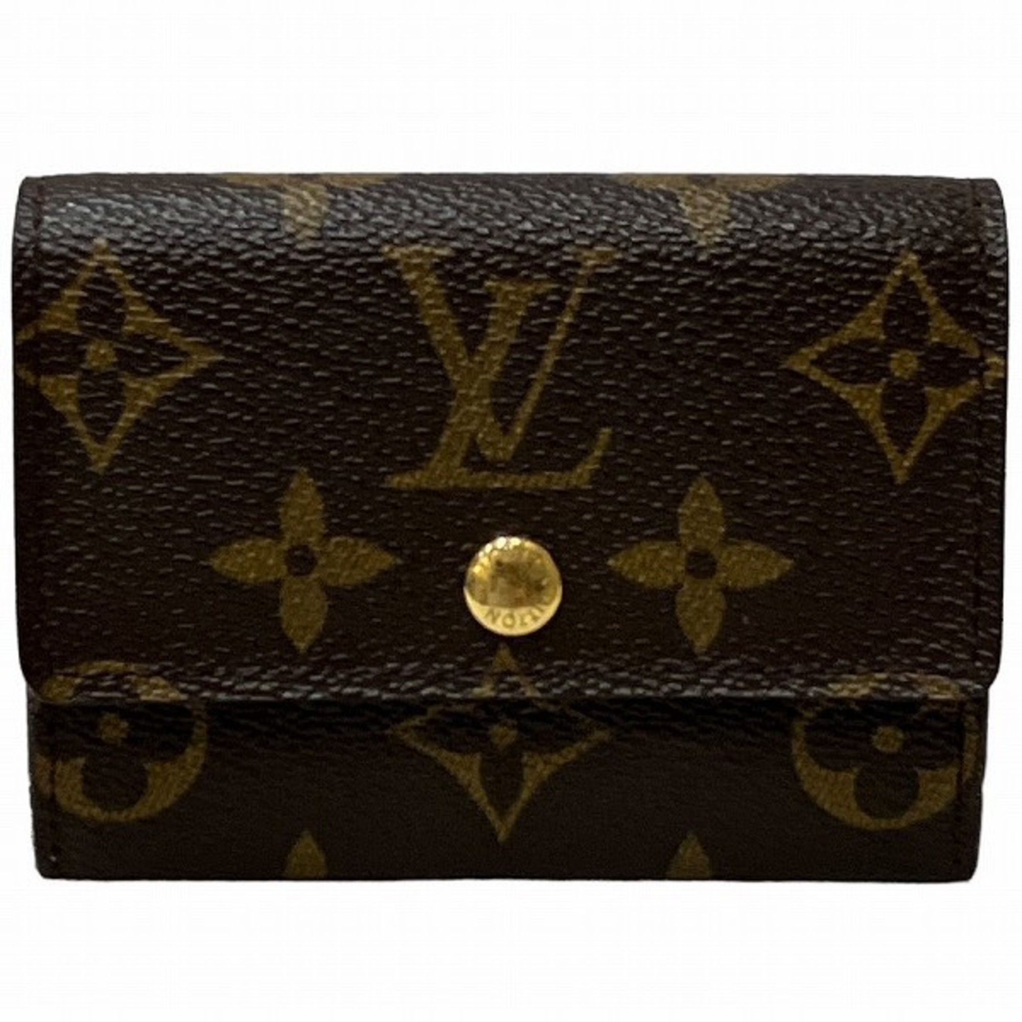 image of Louis Vuitton Monogram Portomone Plastic M61930 Wallet Coin Case Men's Women's in Brown