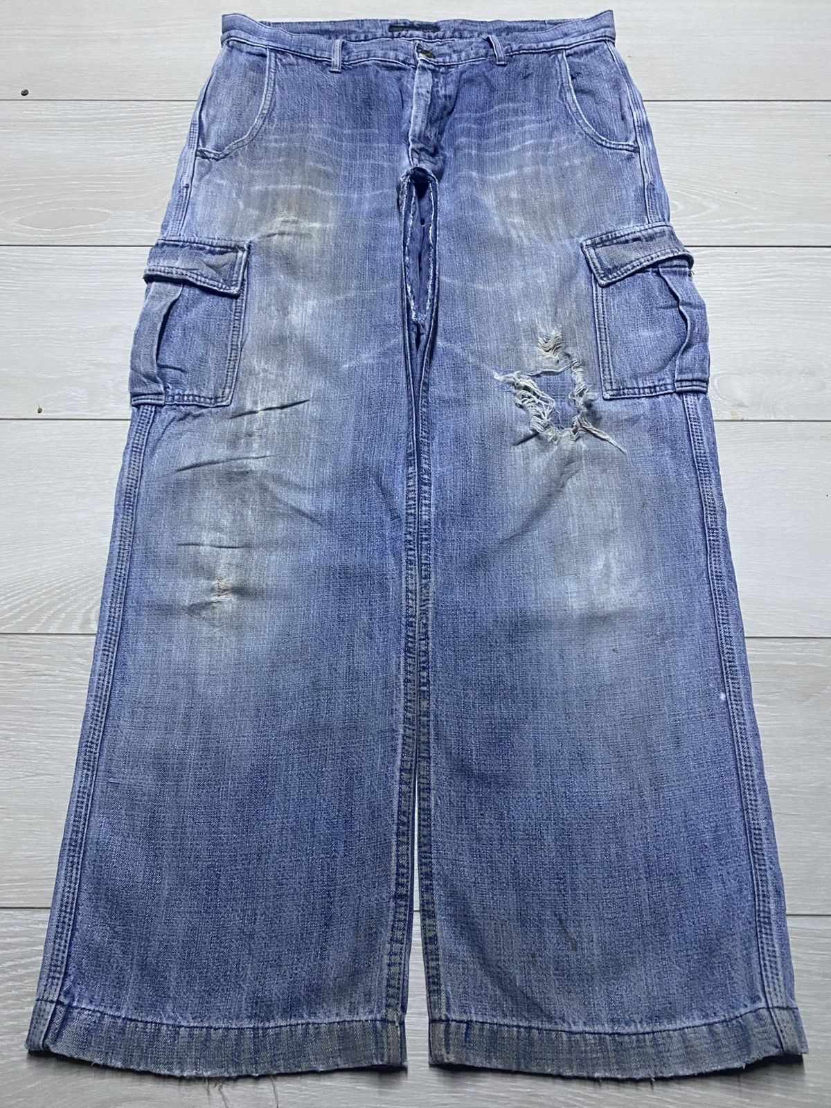 Big John Vintage Big john Workwear Cargo Baggy Pants Size US 33 - 1 Thumbnail