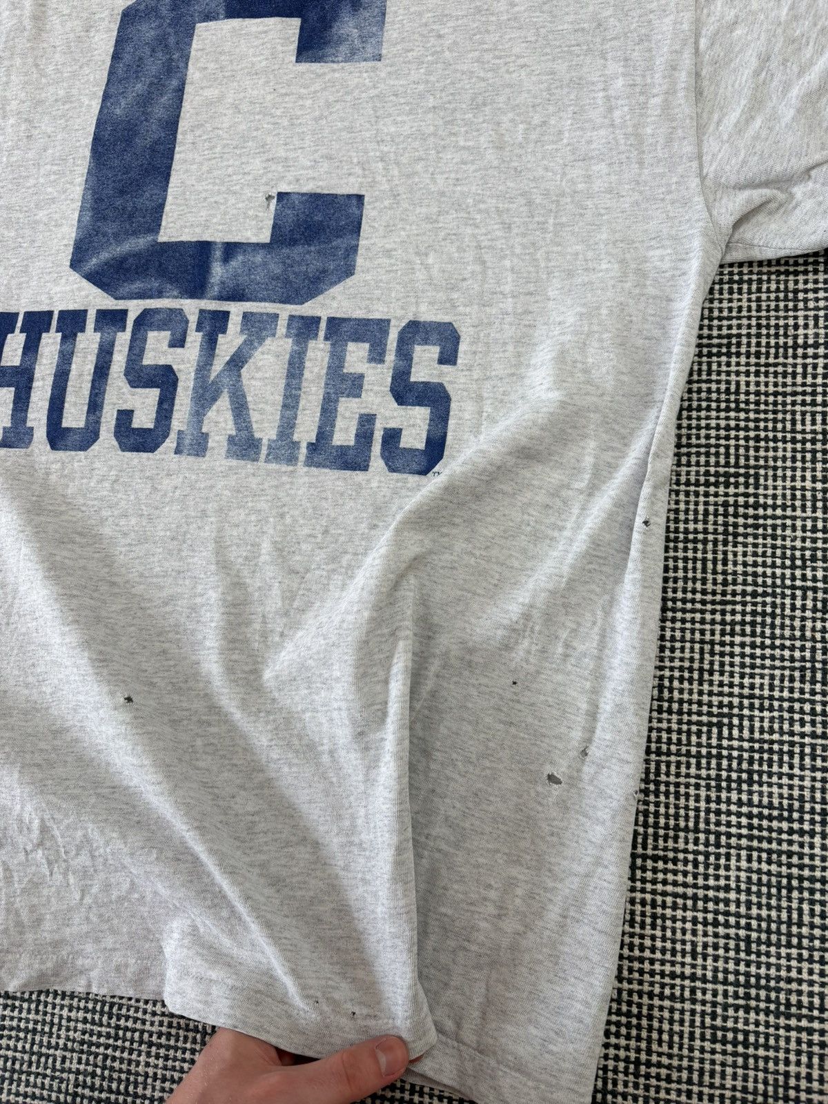 Vintage 90s vintage university distressed number nine style tee Size US XL / EU 56 / 4 - 7 Thumbnail