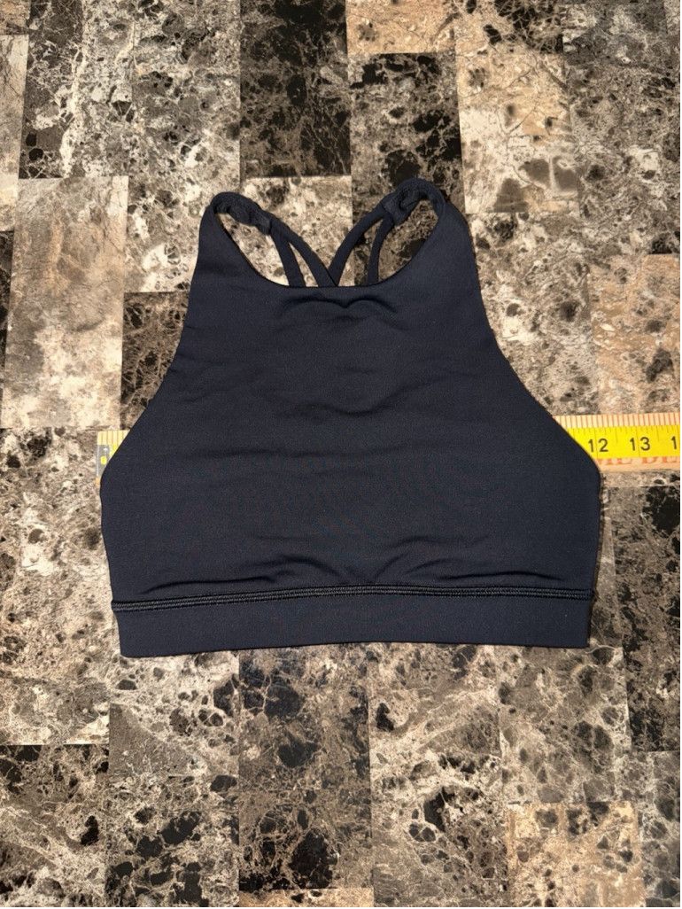 Lululemon LULULEMON ENERGY BRA HIGH NECK BLACK COLOR SIZE 2 PTP 12” Size XS / US 0-2 / IT 36-38 - 4 Thumbnail