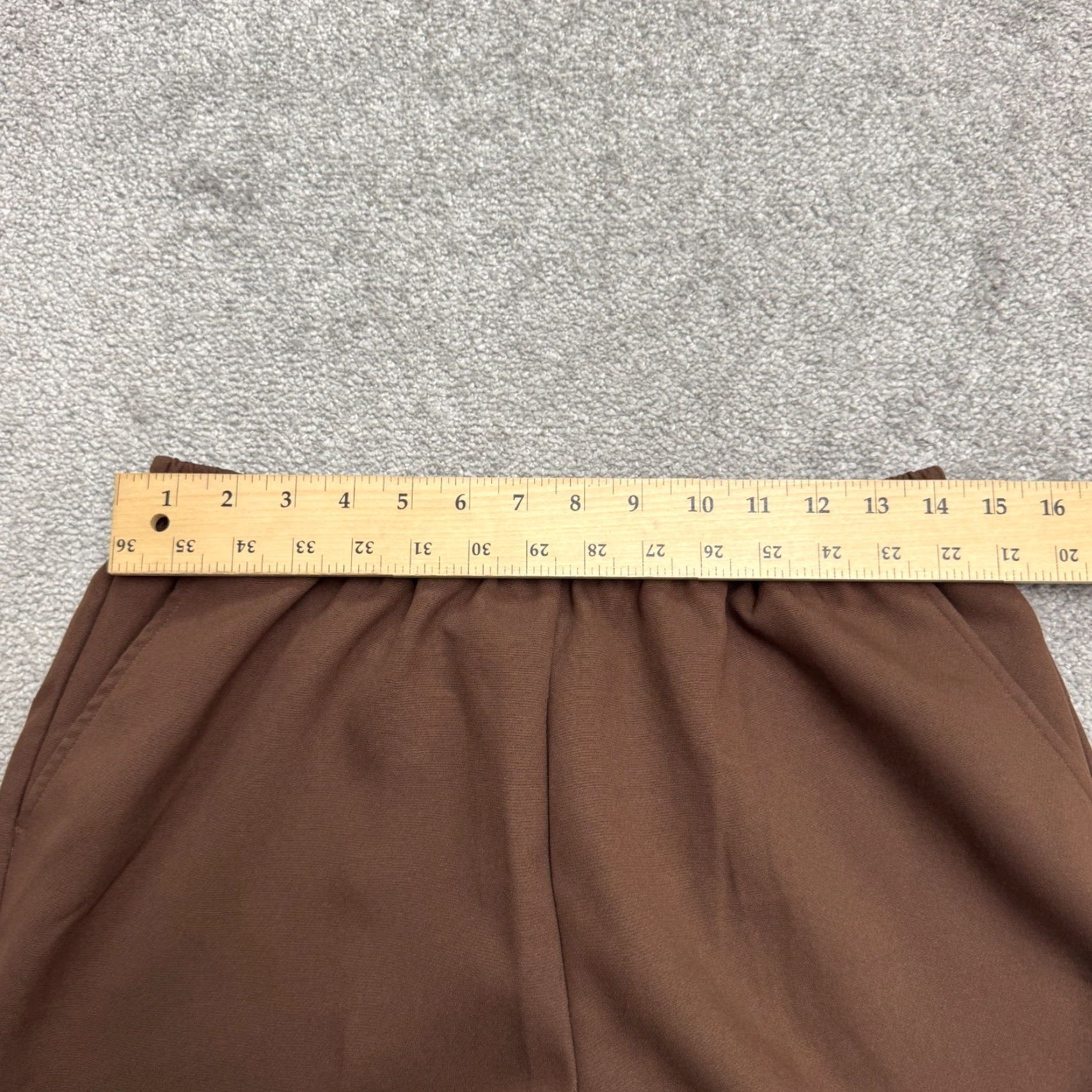 Blair Blair Pants Dress Pants Womens 16P Brown High Rise Straight Leg Slacks Pull On Size 38" / US 16 / IT 52 - 7 Thumbnail