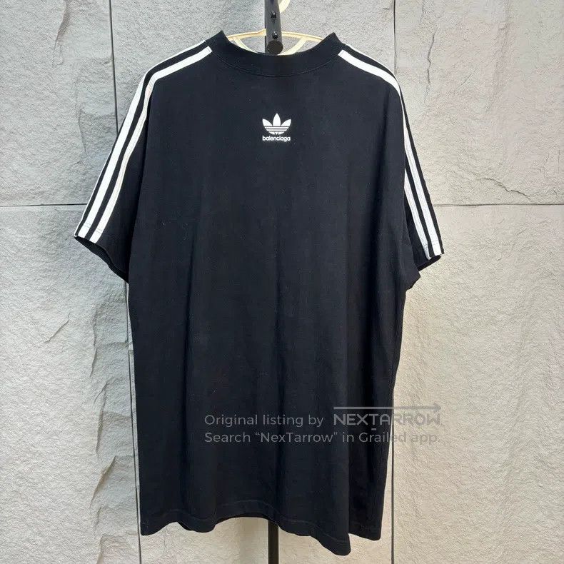 Balenciaga Balenciaga Adidas x Trefoil Logo Short Sleeve Size US S / EU 44-46 / 1 - 1 Thumbnail