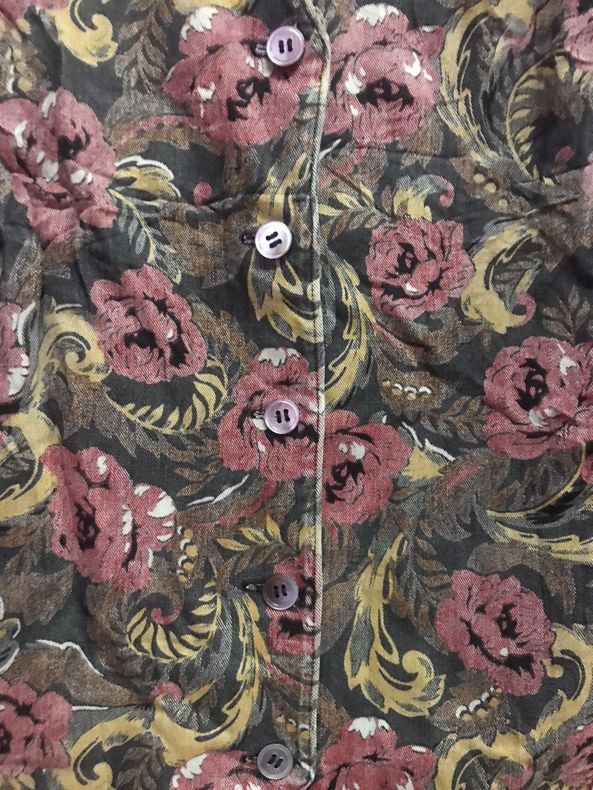 Japanese Brand Flowers Fullprints Vests Size US M / EU 48-50 / 2 - 3 Thumbnail